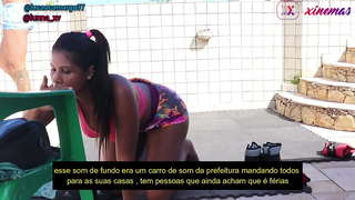 Naughty naine täis horny pärast koolitust istus Nami andekas võtta piima tuss