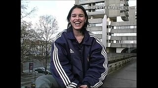 Sexy brunette teen casting