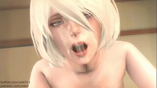 ���क और yorha 2b संग्रह Nier ऑटोमेटा नहीं क्लिप्स