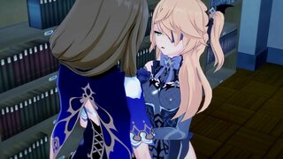 Fischl saab nikutud Lisa. Tüdruk tüdruk anime sex.